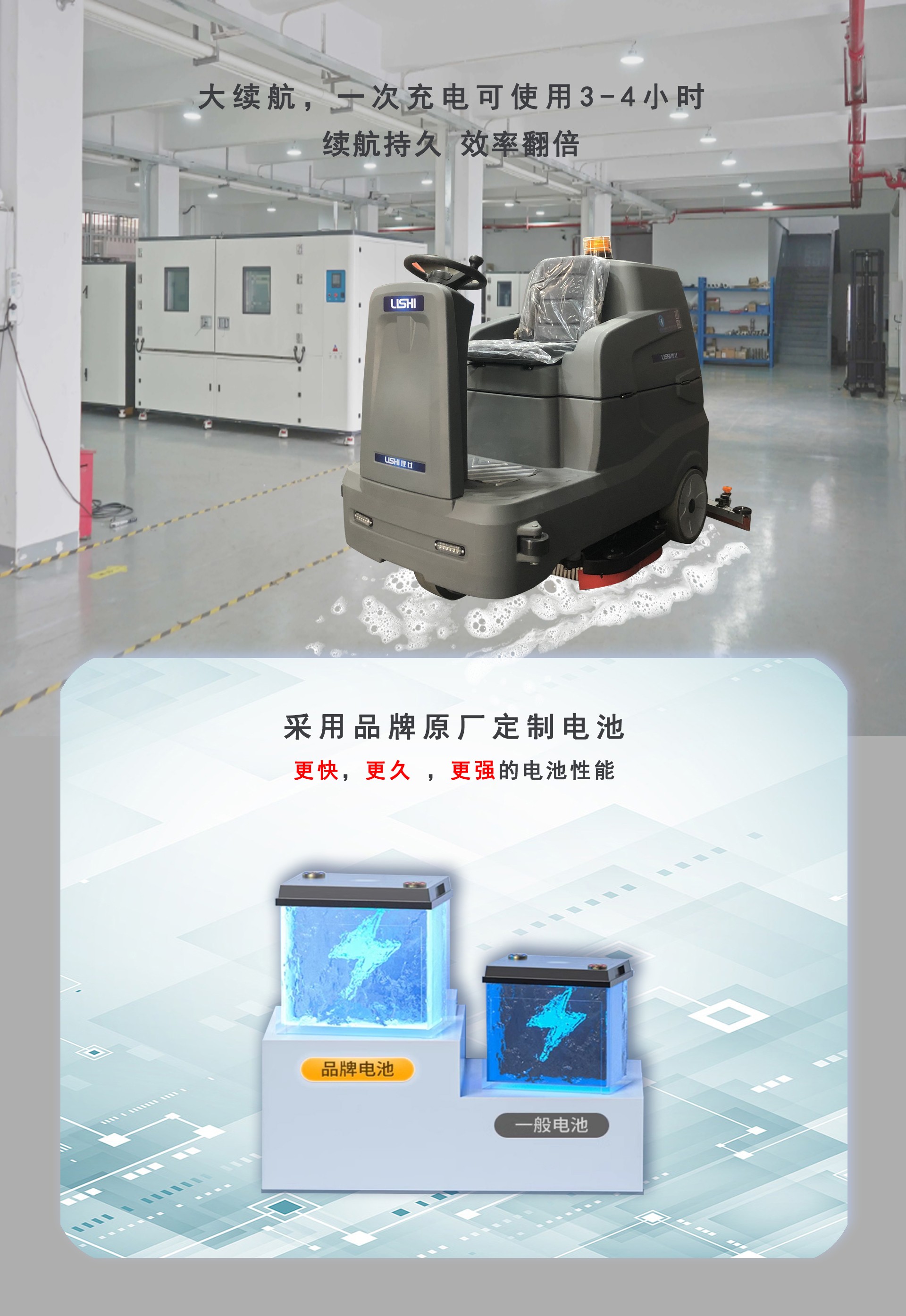 倉(cāng)庫(kù)用駕駛洗地機(jī),開(kāi)荒保潔駕駛洗地車